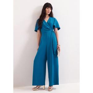 Phase Eight Julissa Blue Wide Leg Jumpsuit